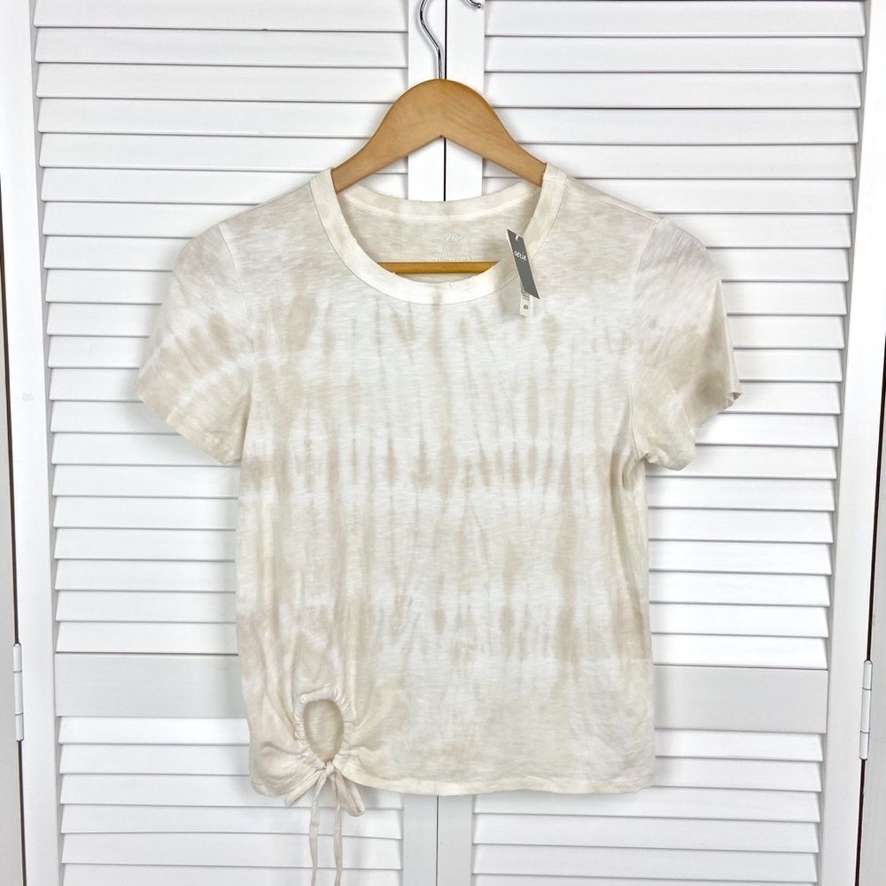 Aerie Neutral Tie Dye Keyhole Tee | Size XS | NEW - Picture 4 of 8